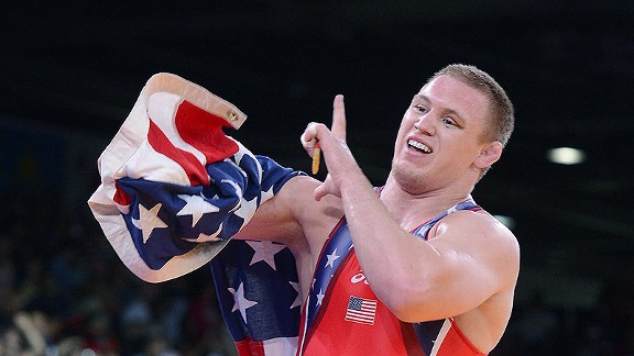 Jake Varner won gold in the 2012 Olympics for his wrestling prowess. (image from espn.com)