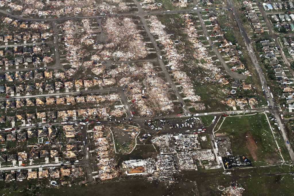 The tornado that tore through Oklahoma on Monday, May 20 caused damage exceeding $3 billion and killed 24. Photo by Steve Gooch/Associated Press