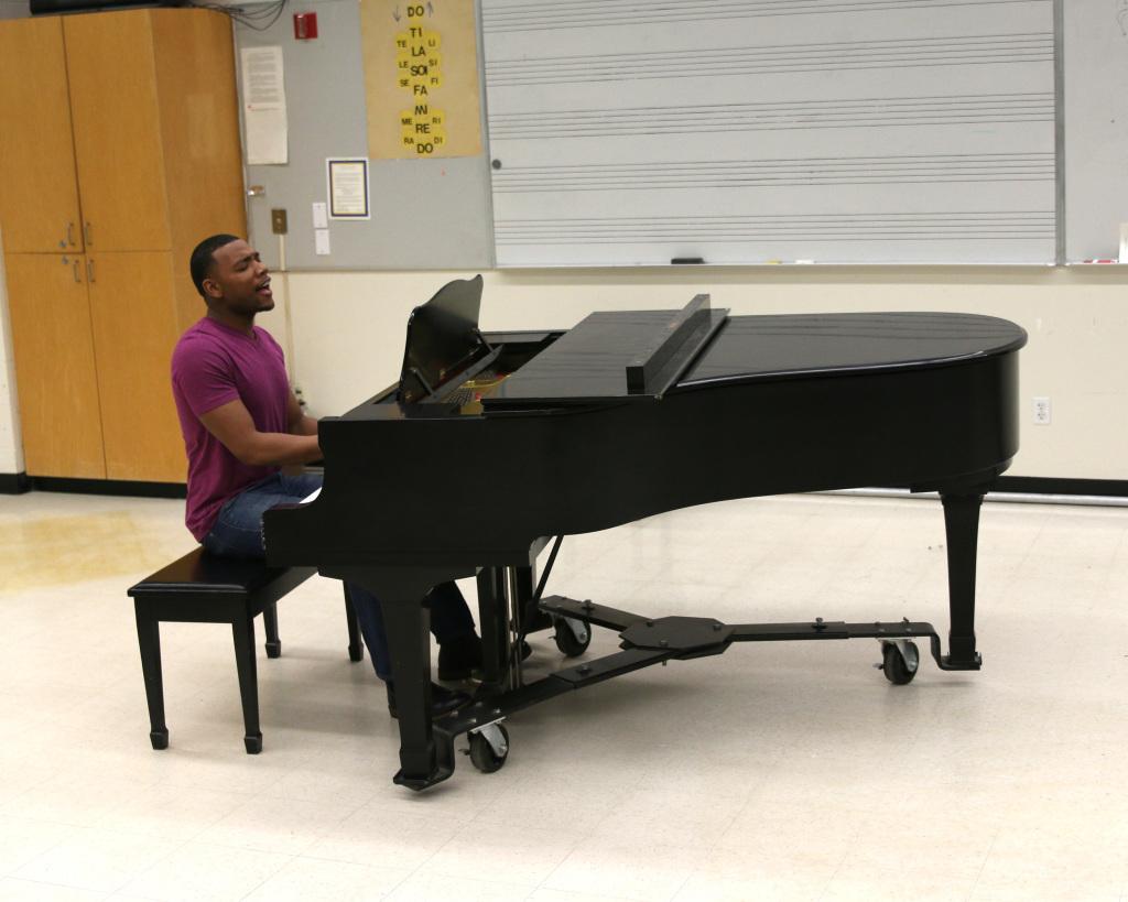Criston Moore performing to be on CSUB's second annual Bakersfield's Got Talent show. Photo by A.J. Alvarado