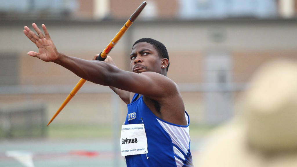Karnell Grimes joined teammate Bryan WIlmert on May 16 as the only two CSUB track and field athletes to win WAC titles.
Photo by Avry Photography