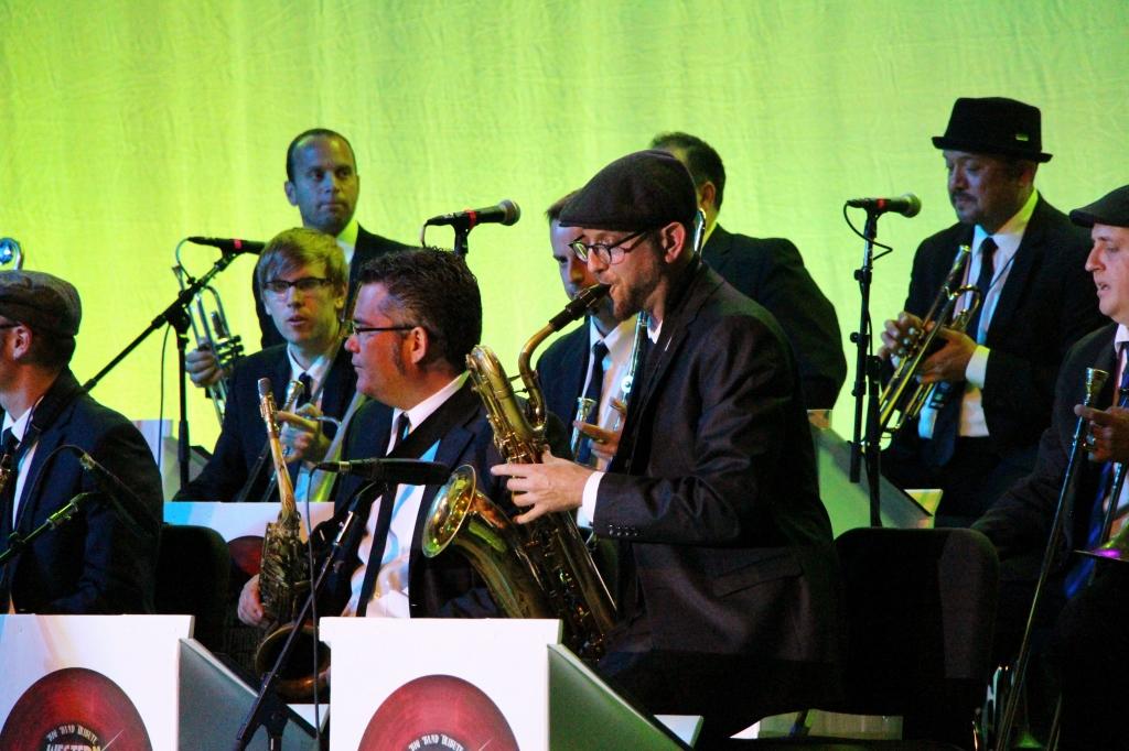 The Western Standard Time Ska Orchestra was the main act for the night on May 9 at the Bakersfield Jazz Festival. They performed after the fireworks, closing the night. 