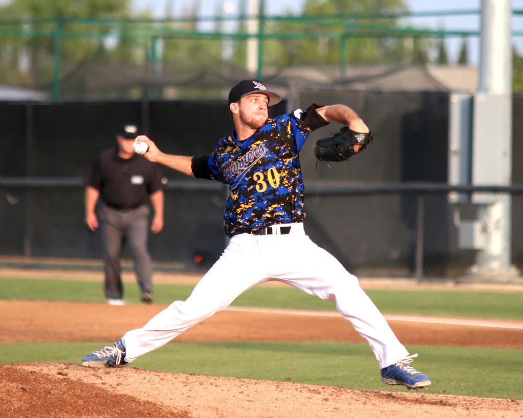 Senior pitcher Hayden Carter went nine innings strong against Mississippi on May 30 at Jackie Robinson Stadium. That was his eighth complete game of the year.
Photo by AJ Alvarado/The Runner
