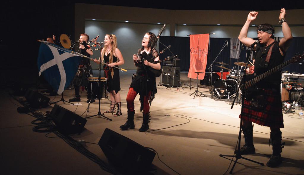 The Celtic Rock group Celtica performed at the Celtic Music Festival at the CSUB Amphitheater on Oct. 2. 
Photo by Marisel Maldonado/The Runner