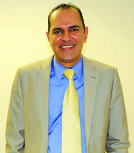 Vikash Lahkani is the new assistant vice president for student success, retention and graduation initiatives. Photo by Javier Valdes/The Runner