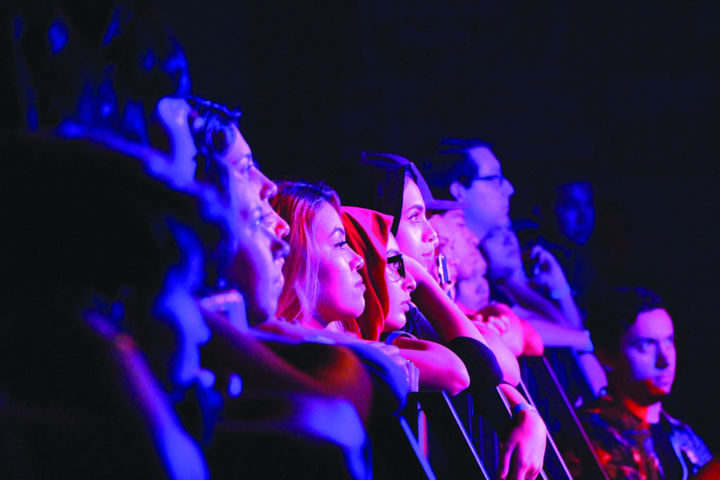 CSUB students watch attentively as Alessia Cara performs her top hits. Photo by James Chavez/The Runner