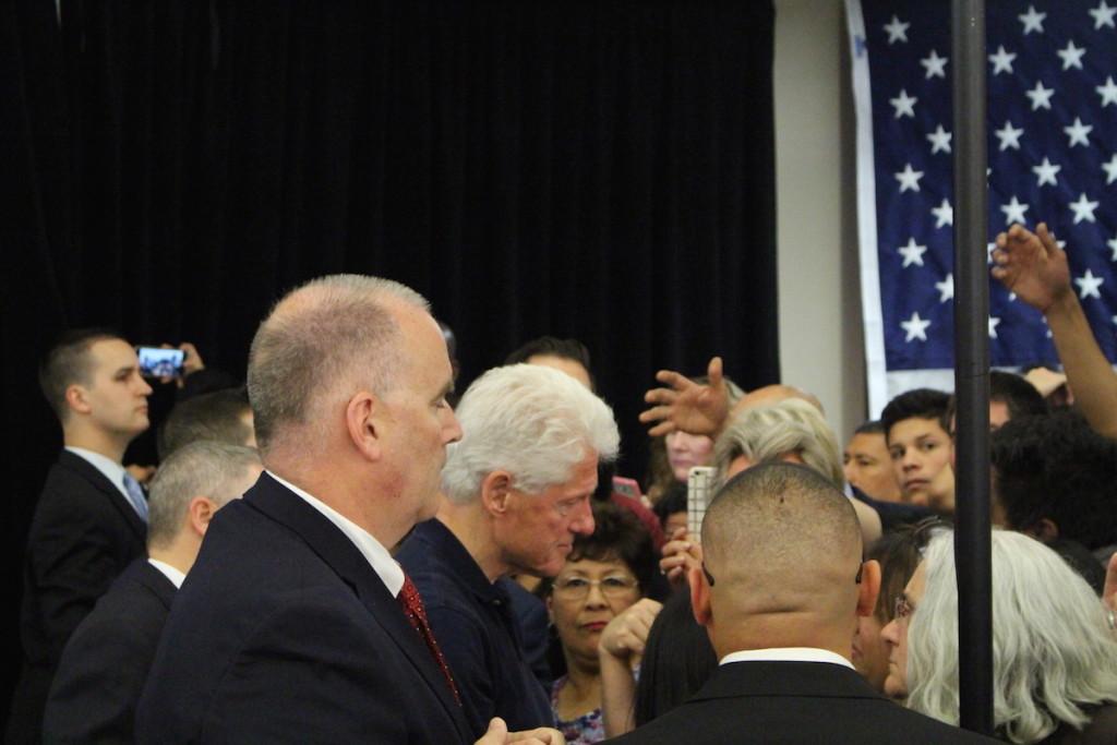 Former U.S. President Bill Clinton spoke to the Delano community to campaign for his wife Hillary Clinton on Sunday.
Photo by Andrea Calderon/The Runner