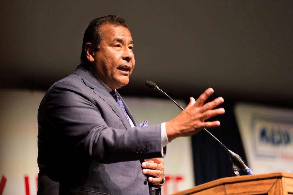 John Quinones shared clips from ABC’s “What Would You Do? To complement his lecture on morality in the United States at the Kegley Institute of Ethics fall event in the Dore theater on Thursday, Sept. 22 .
By Ben Patton/ The Runner 
