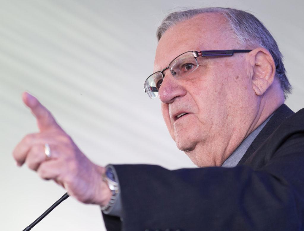 Sheriff Joe Arpaio speaks on Trump’s qualifications to be president as well as the importance of strengthening the border at the Bakersfield Business Conference on Saturday, Oct. 8.