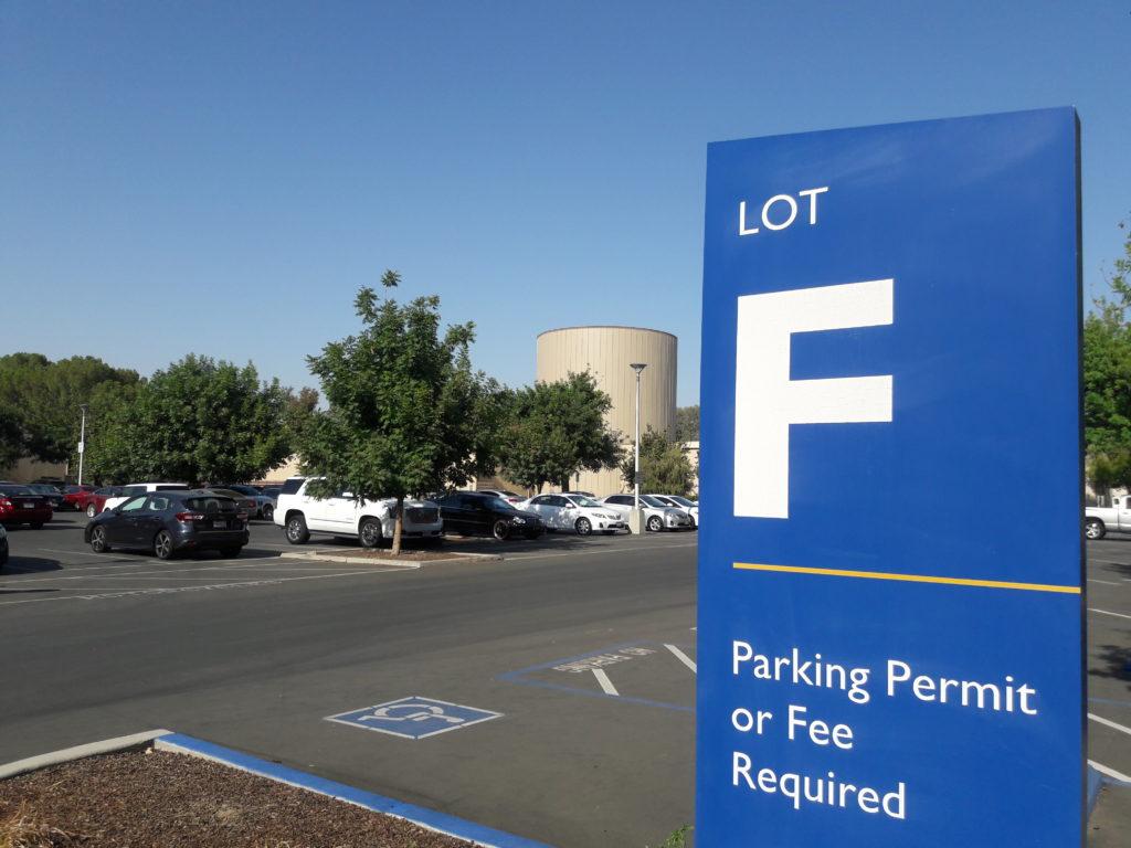 Parking Lot F at California State University, Bakersfield. 
Photo by Esteban Ramirez/The Runner