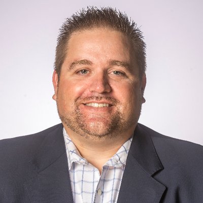 Corey Costelloe has been broadcasting men’s basketball games since the 2003-2004 season, a span of 14 seasons. 
Photo courtesy of Corey Costelloe's Twitter account 