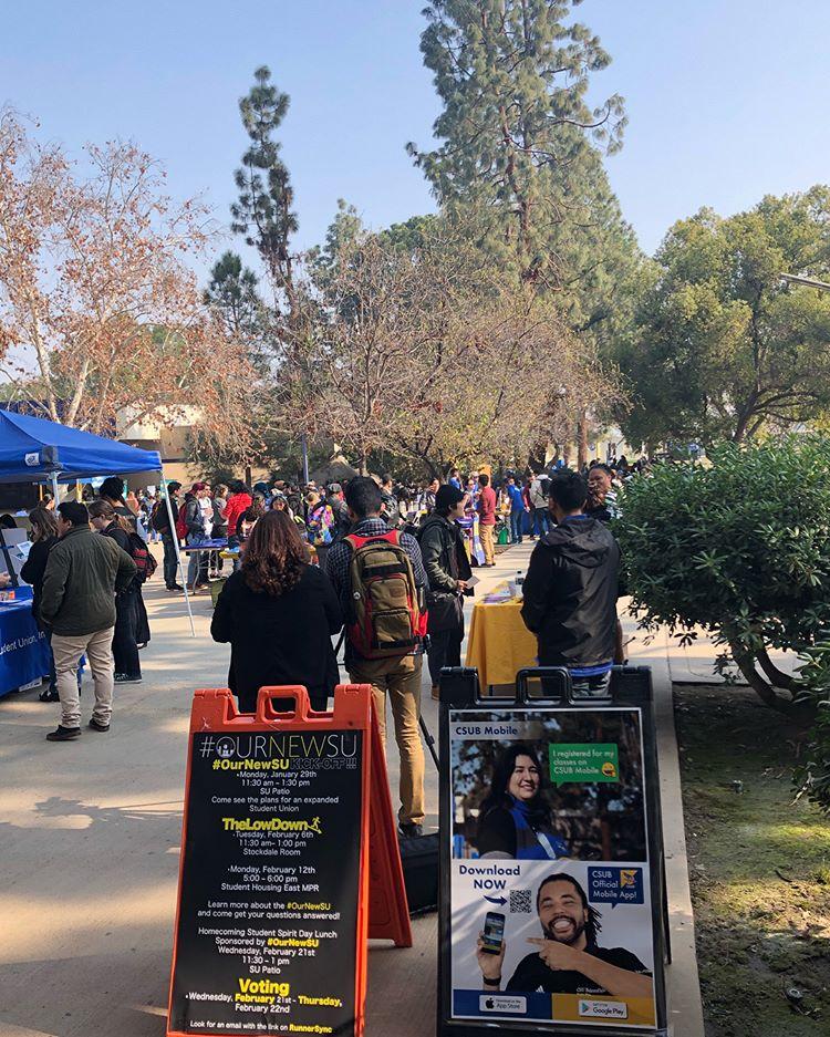 Chris Baker/The Runner
Many clubs at the Club Fair featured information for students at CSUB on Jan. 31.