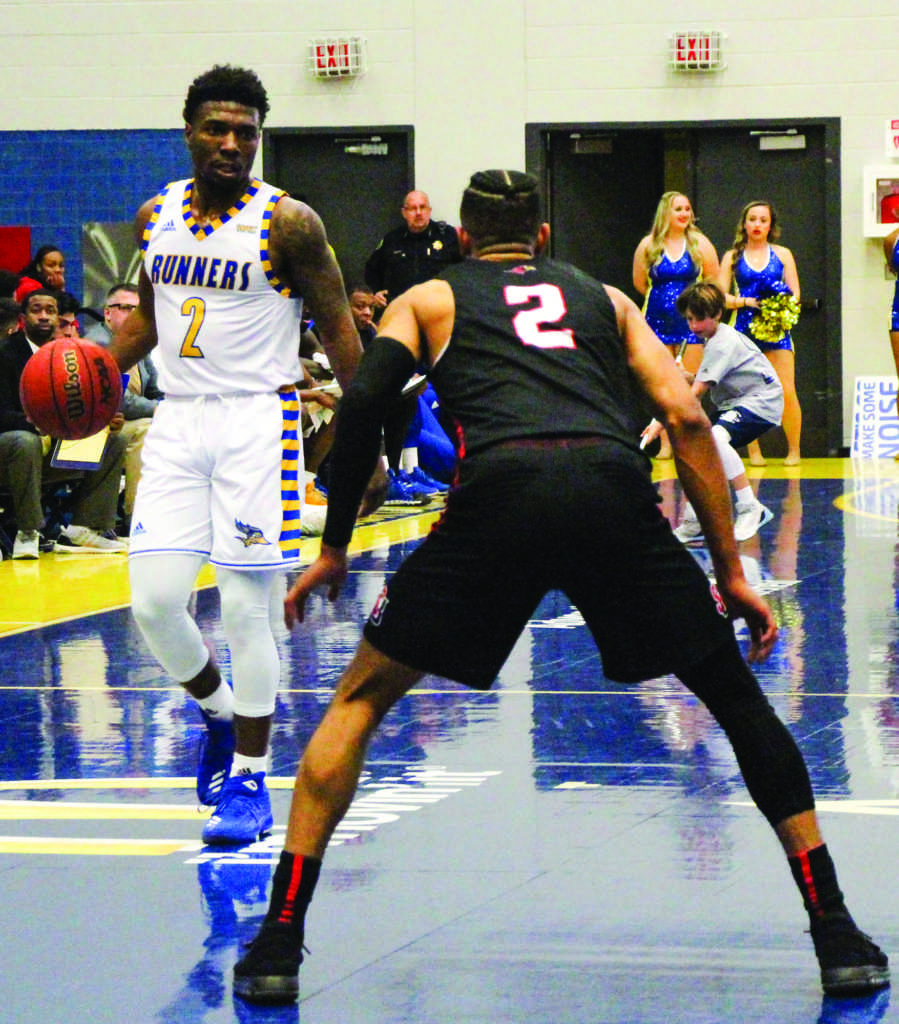 Rickey Holden, #2, guard from CSUB prepares to drive the ball against Seattle U. at the CSUB homecoming game on Saturday, Feb. 24, 2018.

Photo: Andrew Paradez