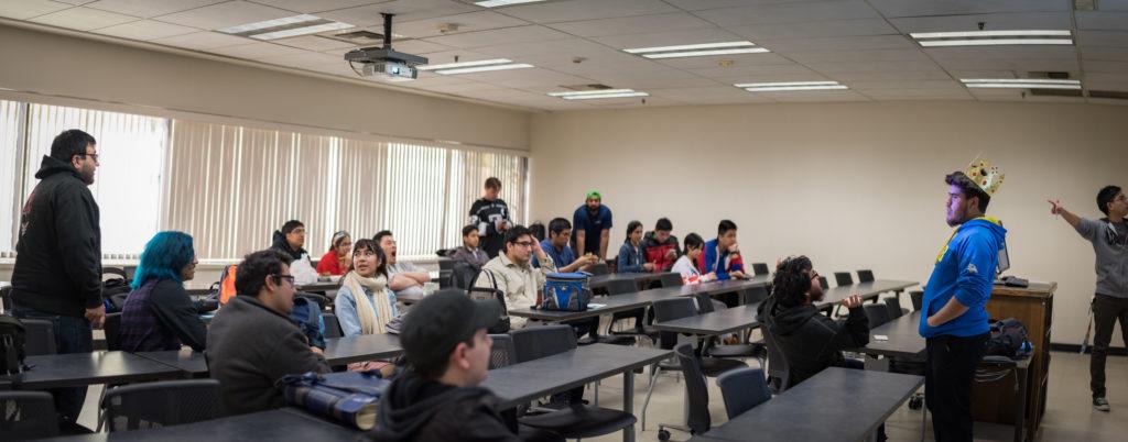 Simer Khurana/The Runner
Students meet at the Japan and Beyond Club on Feb. 23. The club meets every Friday at 1:30p.m. In the Business Development Center in room 154. 