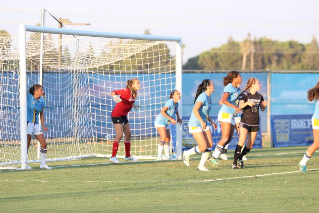 CSUB women's soccer get first win, while men's fall in overtime on doubleheader friday