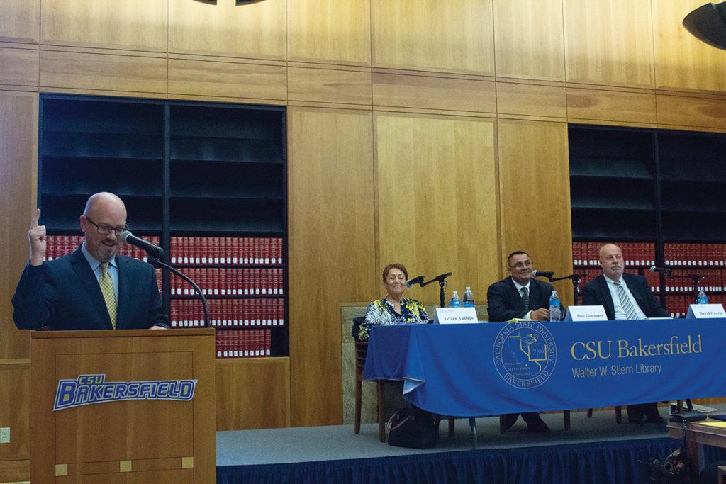 Candidates for county supervisor debate in Walter Stiern Library
