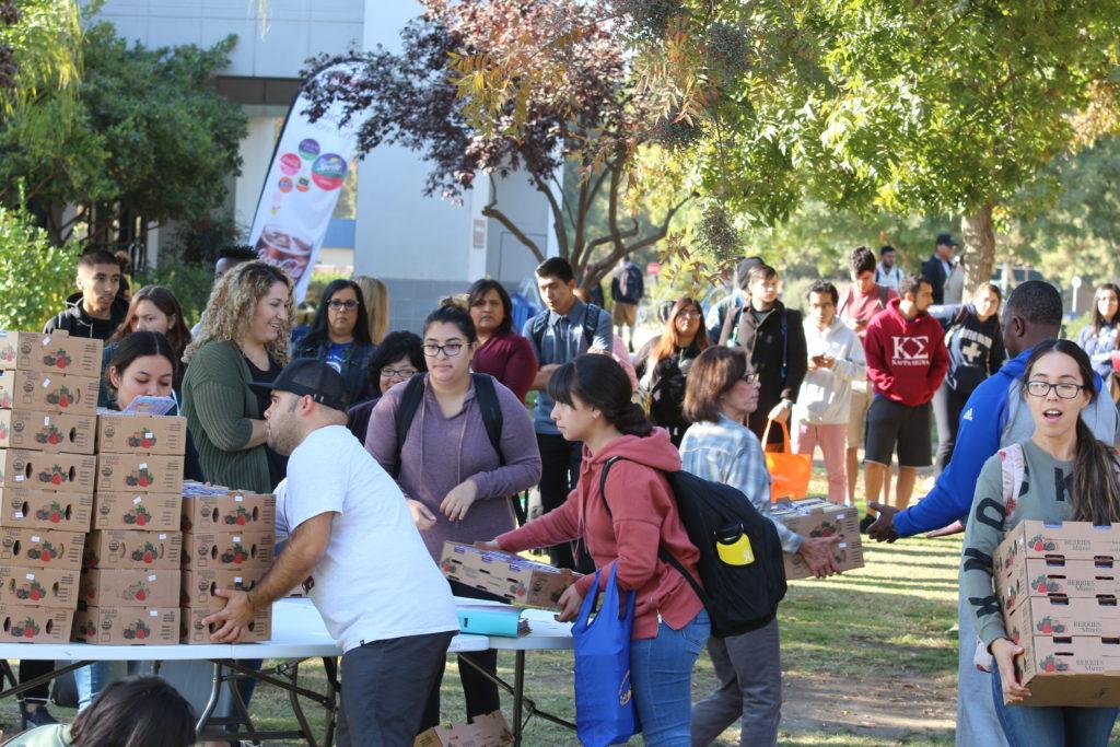 CSUB Food Pantry receives huge raspberry donation