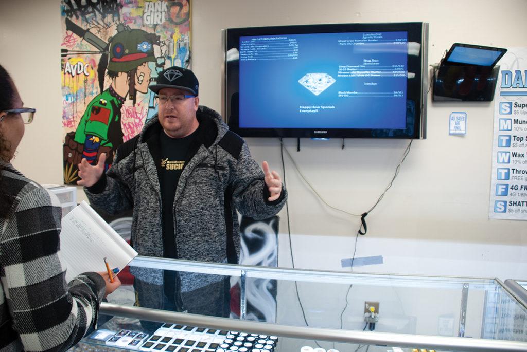 Tim Blake, owner of the Antelope Valley Diamond Collective in Rosemond, California, speaks out about the issues concerning the new marijuana measures that did not pass this November in Kern County. November 30, 2018.