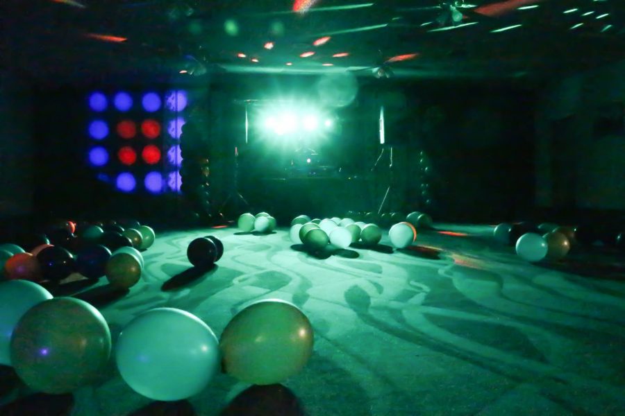 The MasQUEERade Ball is ready to begin in the Stockdale Room on Friday, March 29. Leo Garcia/The Runner