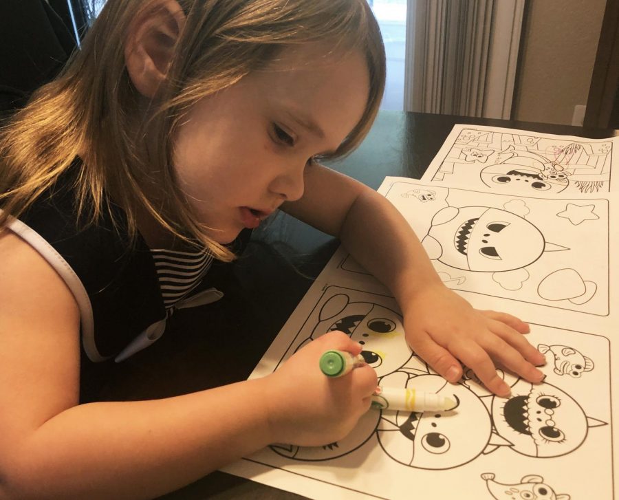 While they might not be able to color inside the lines right away, scribbling gives them a chance to develop hand dexterity.