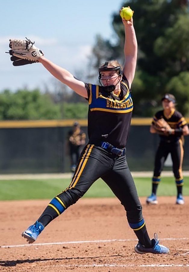 CSUB junior pitcher Daryn Hitzel.