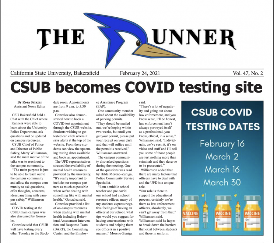 Feb. 24, 2021 Issue of The Runner