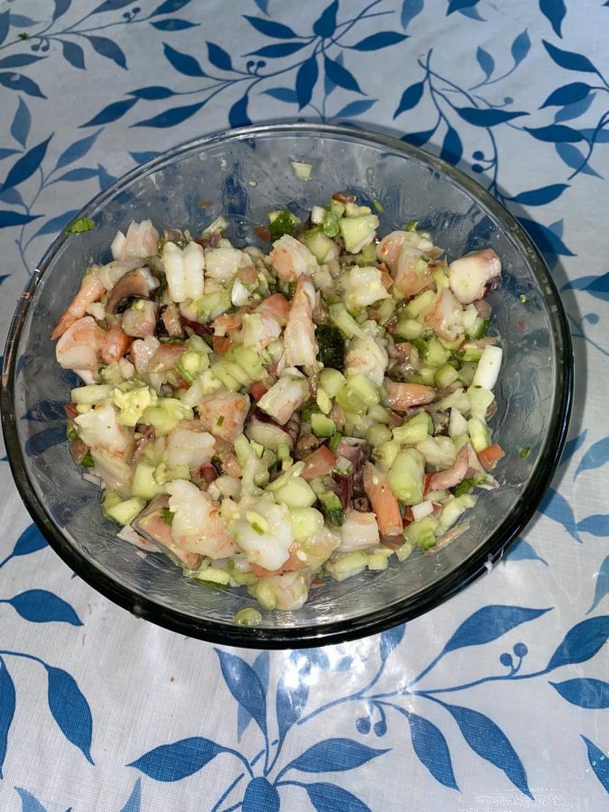 Letisia's simple and savory seafood cocktail