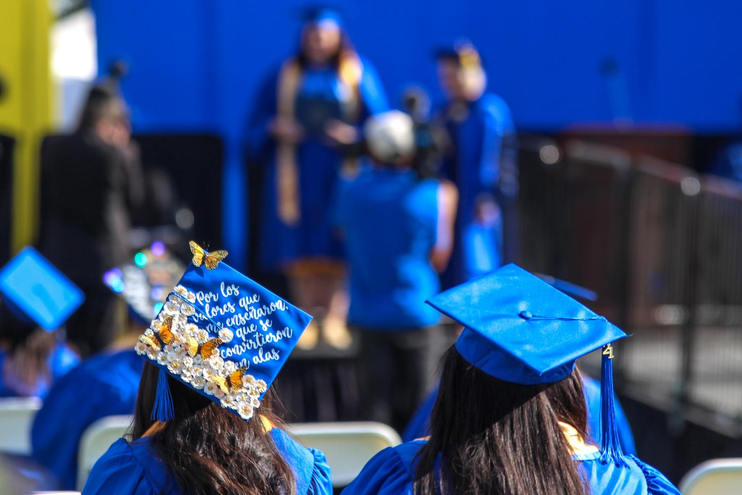 Graduates celebrate at CSUB's first in-person graduation in over a year