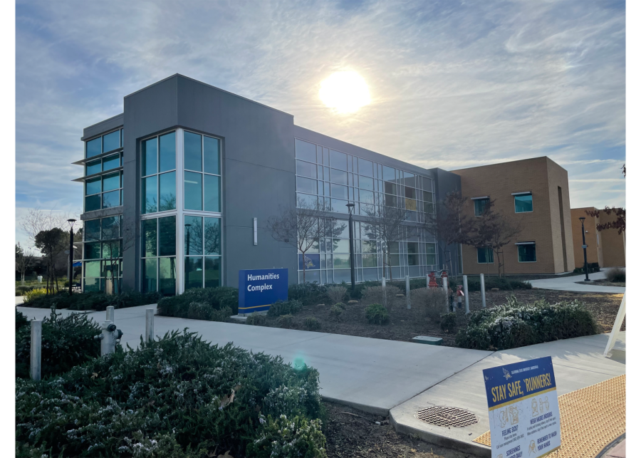 A view of the CSUB Humanities complex.