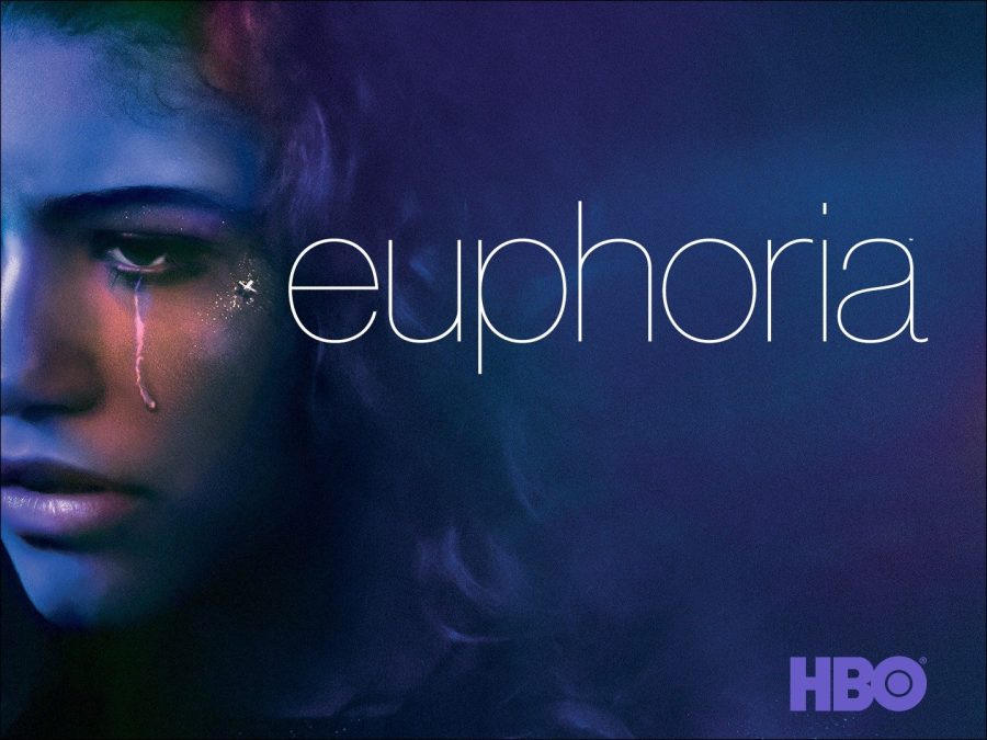 Zendaya posing for "euphoria" cover photo