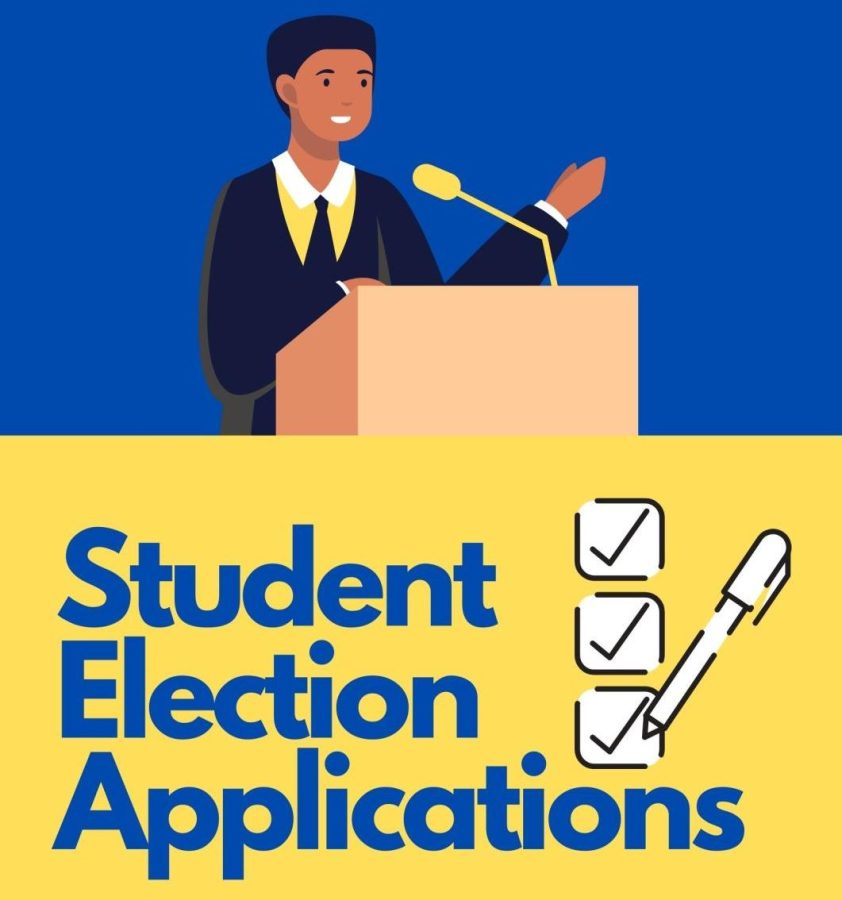 Canva illustration of cartoon speaking on a podium