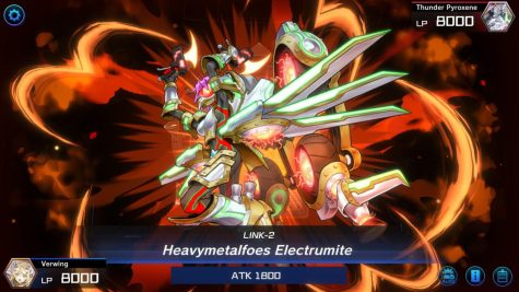 An animation that appears after summoning a monster in Yu-gi-oh.