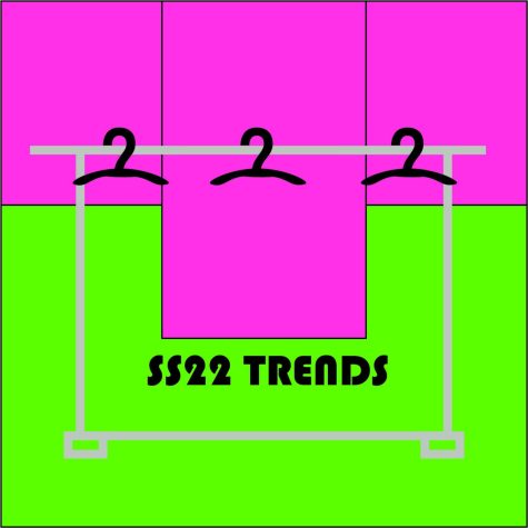 clothes rack with hangers graphic done by Alexis Shofner