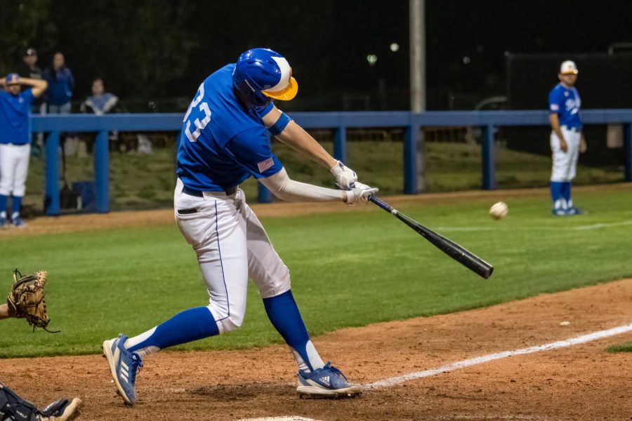 Photo of Andrew Allanson on the baseball field during a game