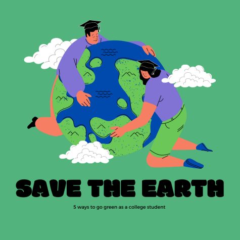 image of college students hugging planet earth