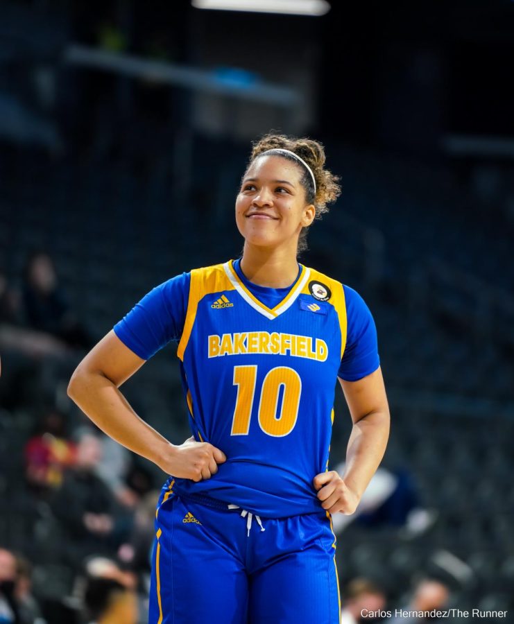 CSUB's JAYDEN EGGLESTON with a game-high 18 points earned recognition as part of The Big West All-tournament team.
