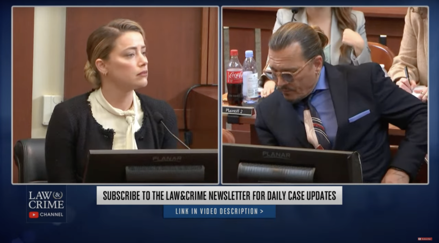 Screenshot from live trial on Law and Crime