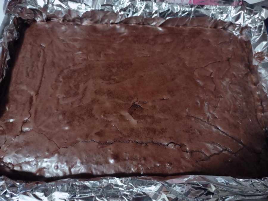 Freshly baked brownies, cooling and setting. Photo by Frankie Nadal / The Runner
