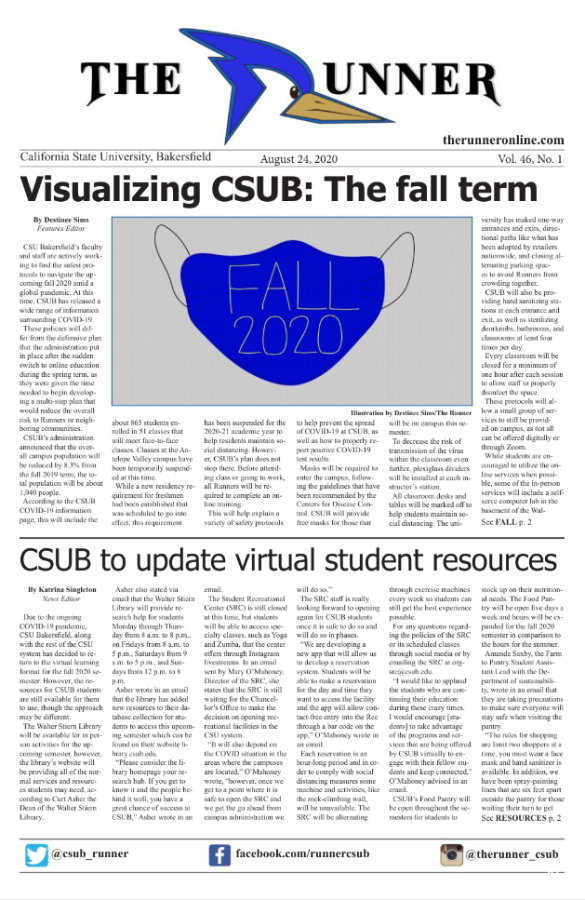 Aug. 24, 2020 Issue of The Runner