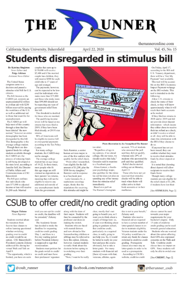 April 22, 2020 Issue of The Runner