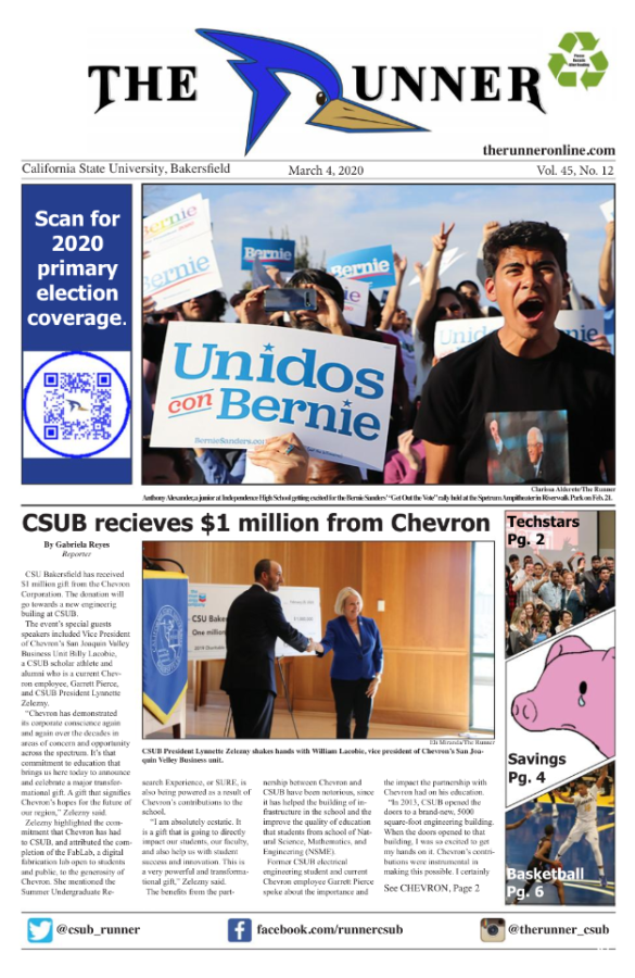 March 4, 2020 Issue of The Runner