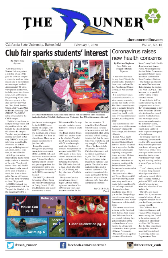 Feb. 5, 2020 Issue of The Runner