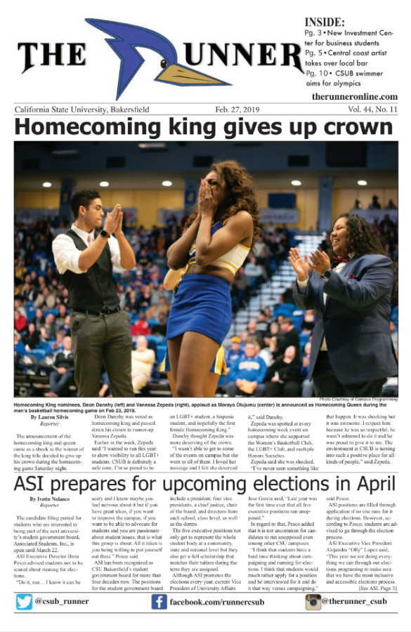 Feb. 27, 2019 Issue of The Runner
