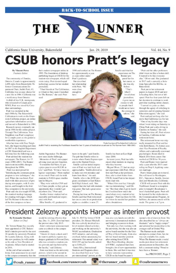Jan. 29, 2019 Issue of The Runner