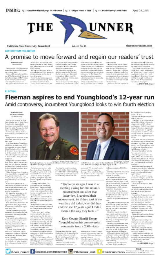 April 18, 2018 Issue of The Runner
