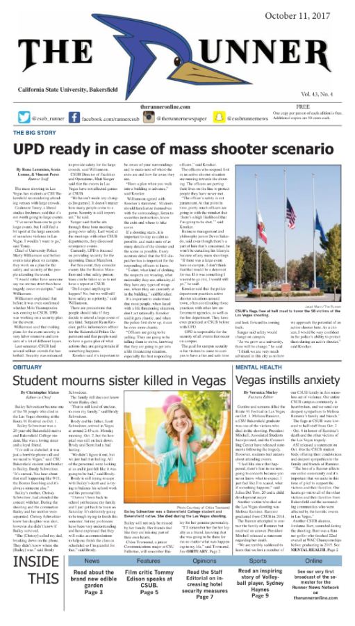 Oct. 11, 2017 Issue of The Runner
