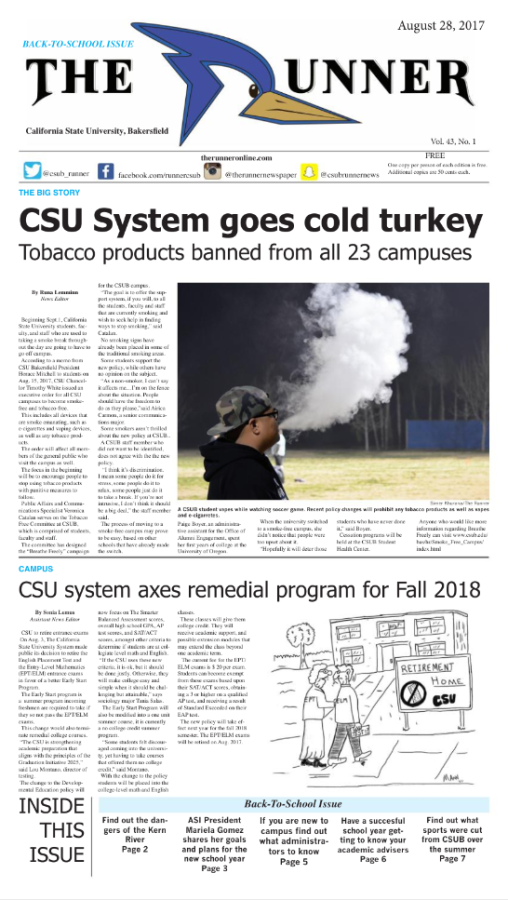 Aug. 28, 1017 Issue of The Runner