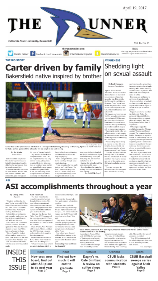 April 19, 2017 Issue of The Runner