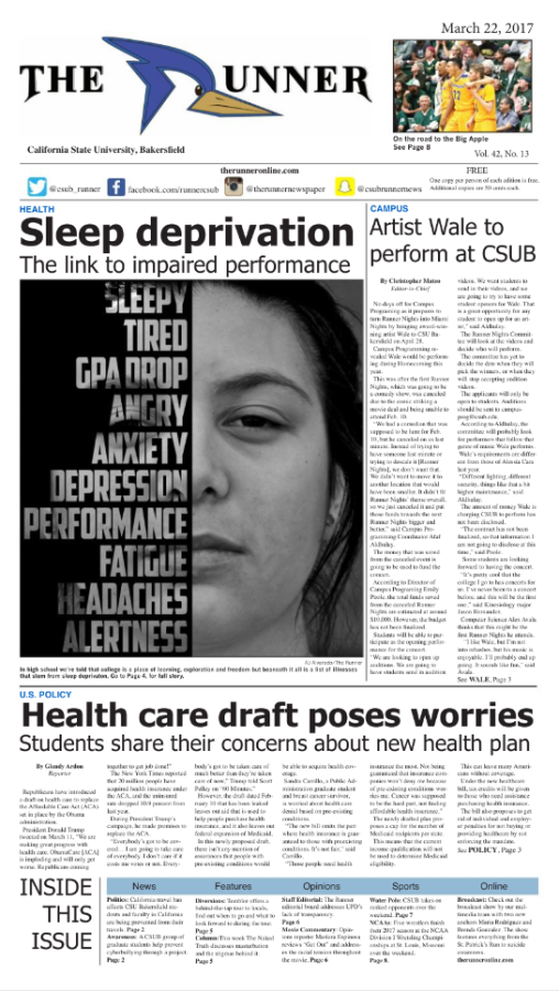 March 22, 2017 Issue of The Runner