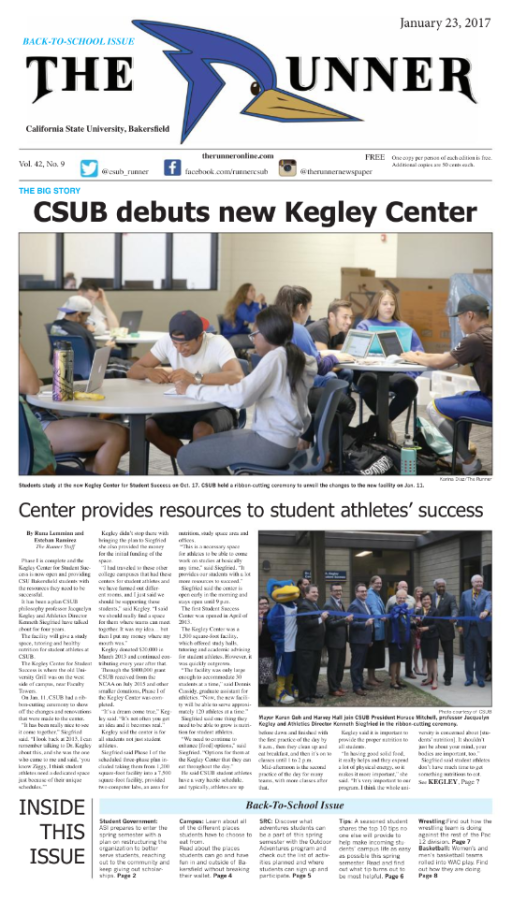 Jan. 23, 2017 Issue of The Runner