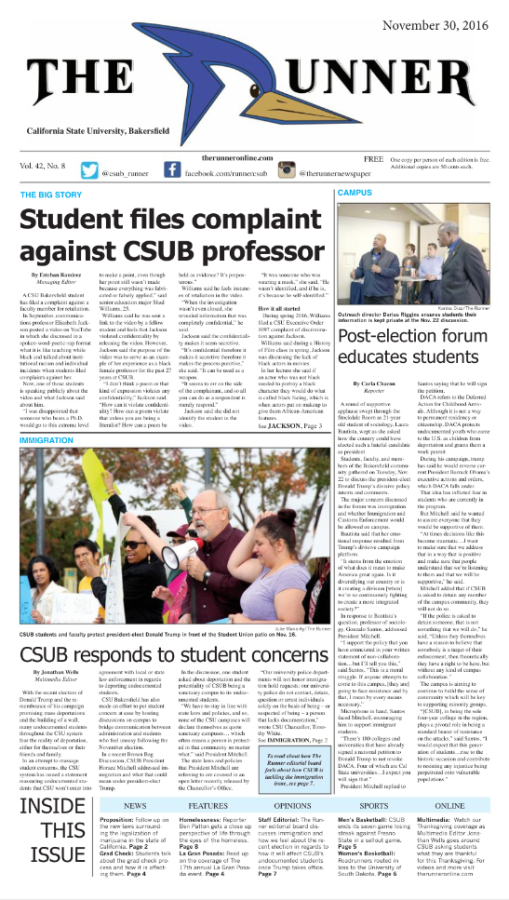 Nov. 30, 2016 Issue of The Runner